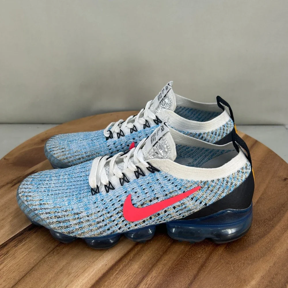 Nike Air VaporMax Flyknit 3 Blue White Pink AJ6900-106 Mens 7 Womens 8.5